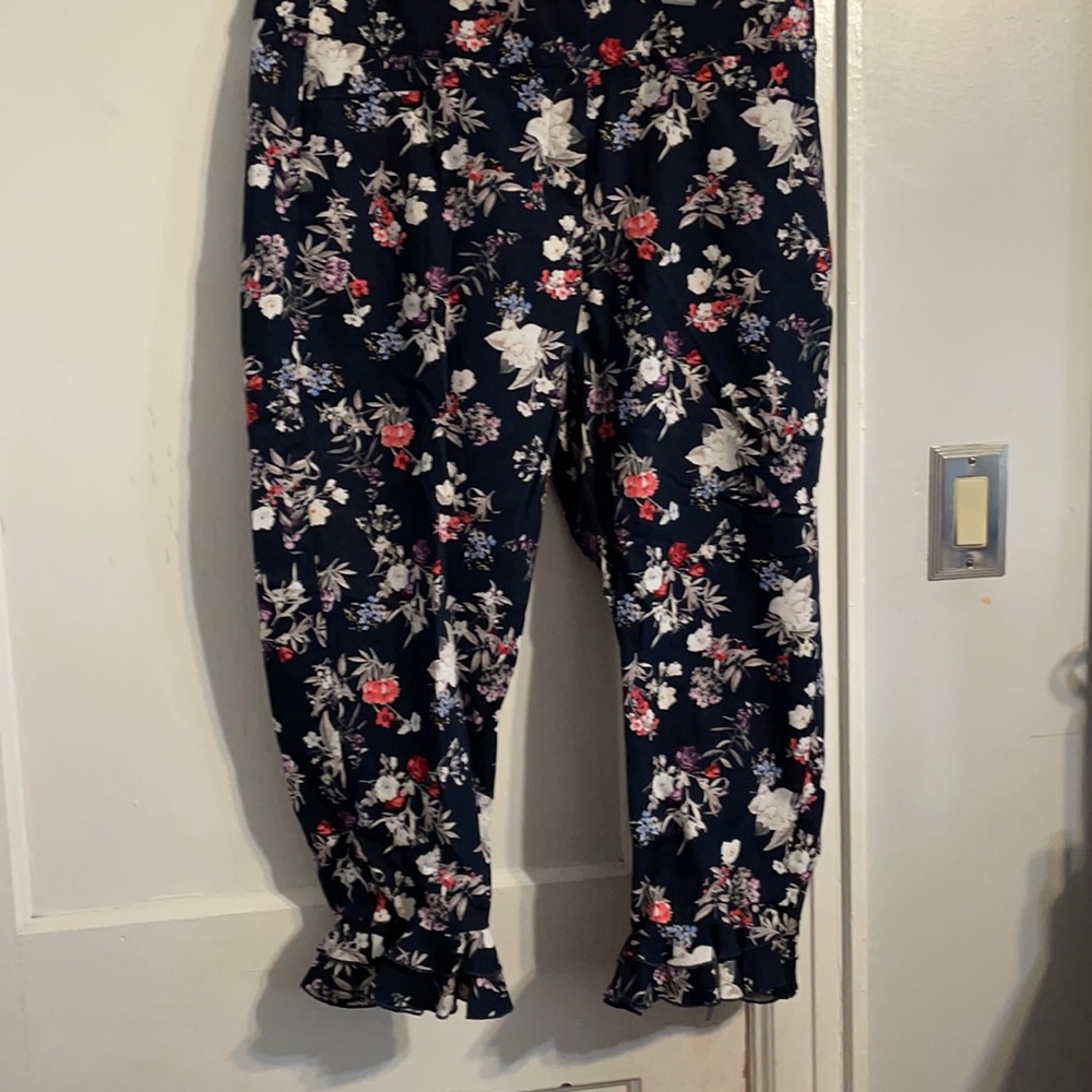 Floral patterned slacks